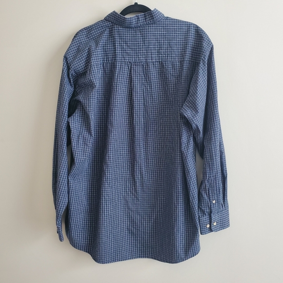 Antigua Men's Sporting KC Plaid Button Down Long Sleeve Shirt in Navy Size XL - Picture 2 of 9